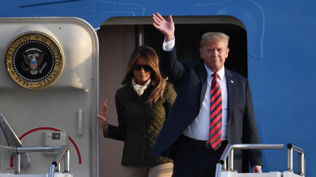 The President Of The United States And First Lady Arrive In Scotland 