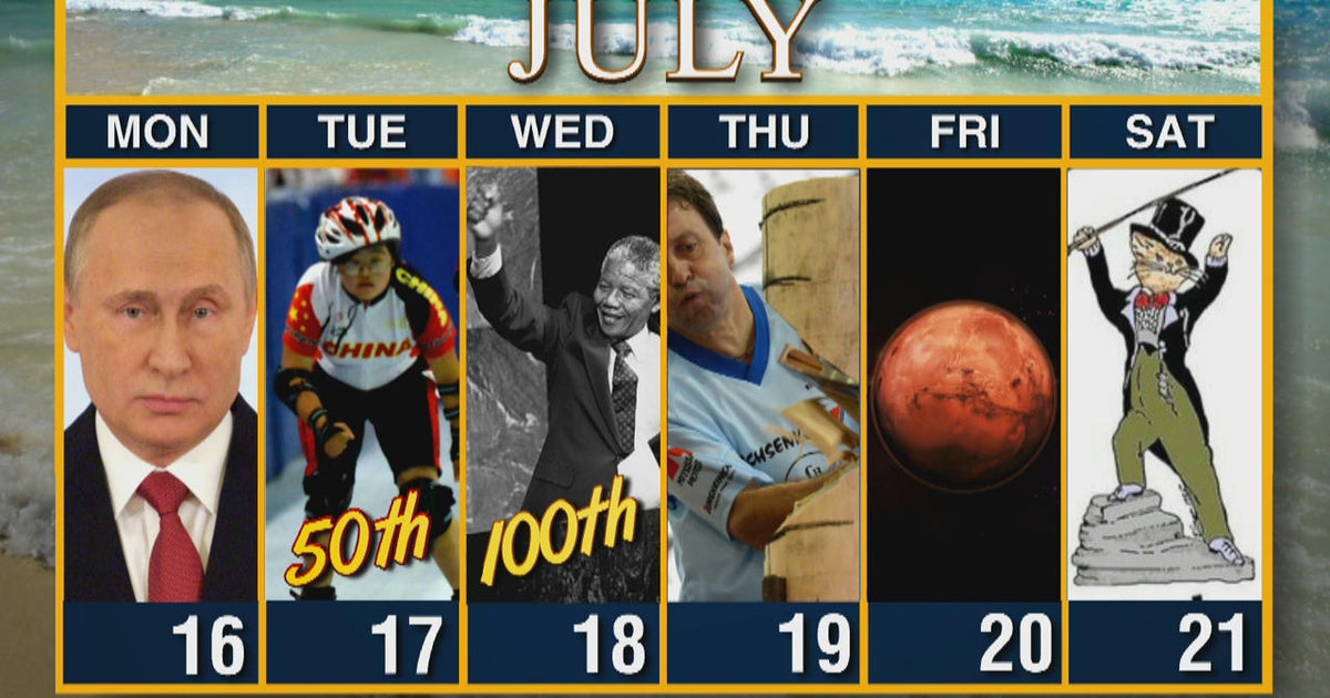 Calendar: Week of July 16 - CBS News