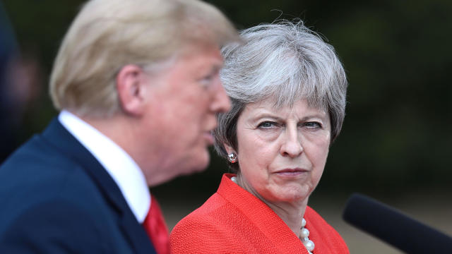 President Donald Trump And British Prime Minister Theresa May Hold Bi-lateral Talks At Chequers 