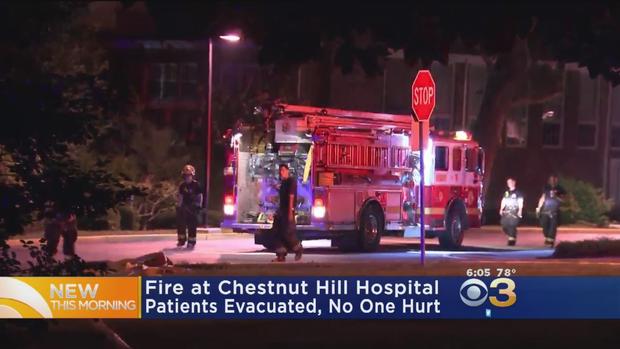 Firefighters Battle Blaze At Chestnut Hill Hospital 