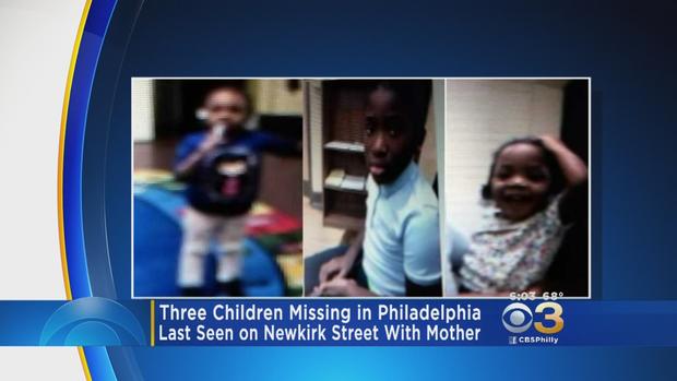 Philadelphia Police Search For 3 Missing Children Believed To Be With Mother 