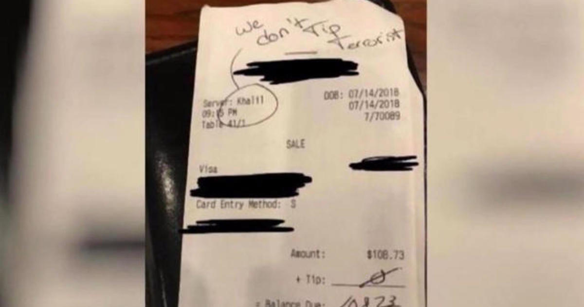 Texas Waiter Faked Racist Note Cbs News