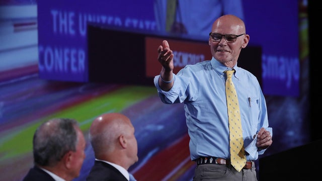 U.S. President Donald Trump gestures as he addresses the Veterans of Foreign Wars&rsquo; 119th VFW national convention in Kansas City 