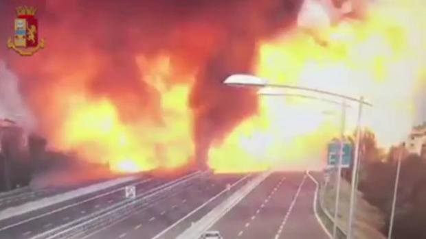 Italy Highway Explosion 