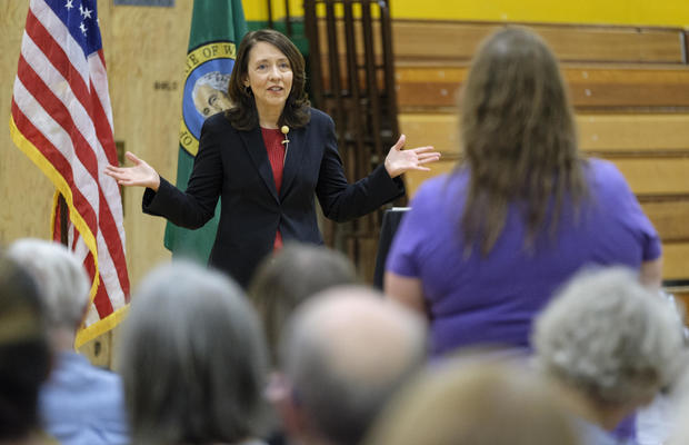 Washington Senator Maria Cantwell Holds Town Hall In Seattle 