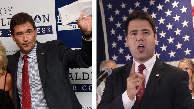 House Candidate In Ohio's Special Election  Republican Troy Balderson Holds Election Night Gathering In Newark, Ohio 