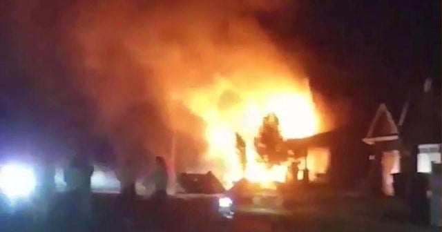 Man crashes plane into own home hours after leaving jail - CBS News