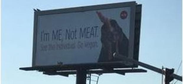 me not meat billboard peta 
