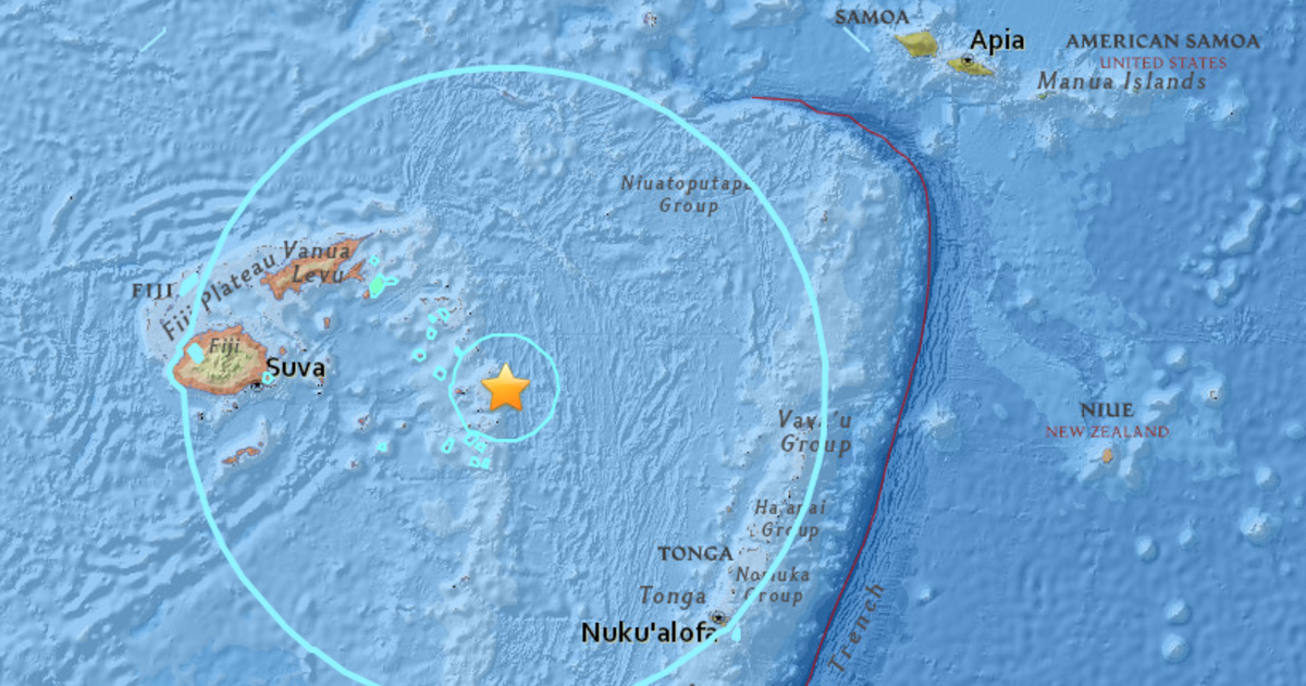 Massive 8.2 Underground Earthquake Strikes Fiji CBS San Francisco