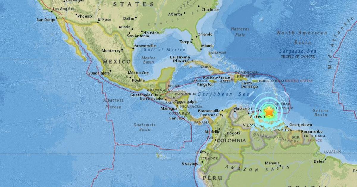 7 3 Earthquake Strikes Coast Of Venezuela Cbs San Francisco