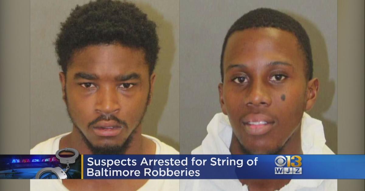 2 Arrests Made In Robberies Across Northern Baltimore Cbs Baltimore