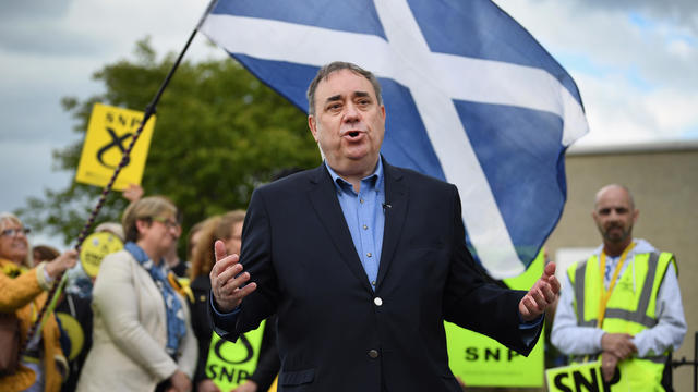 Alex Salmond Campaigns In Edinburgh South West 