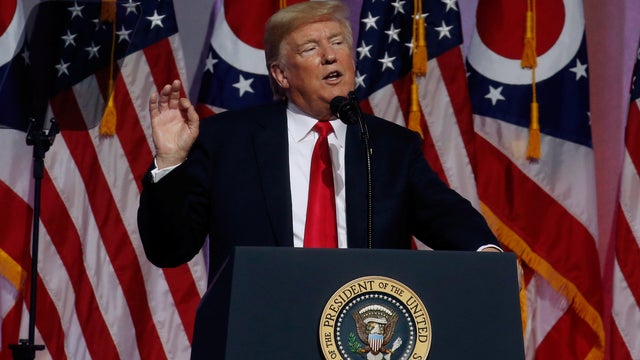 President Trump delivers remarks at the Ohio Republican Party State Dinner in Columbus 