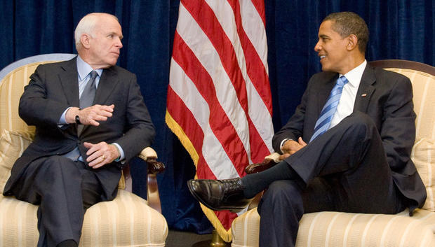 John McCain and Barack Obama 