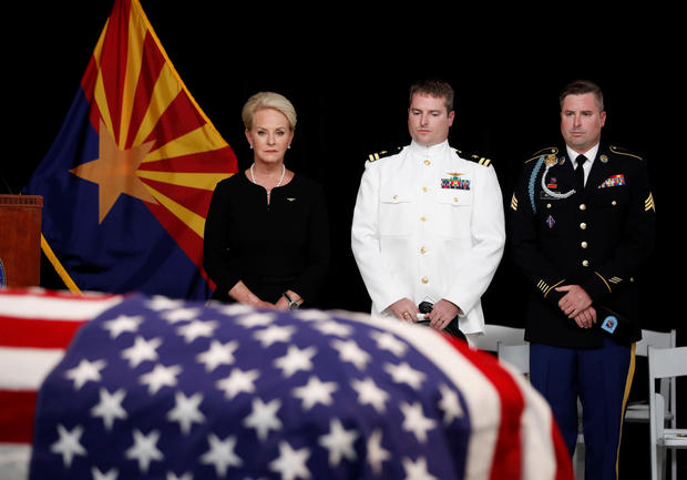 U.S. Senator John McCain lies in state in the rotunda of the Arizona State Capitol in Phoenix 