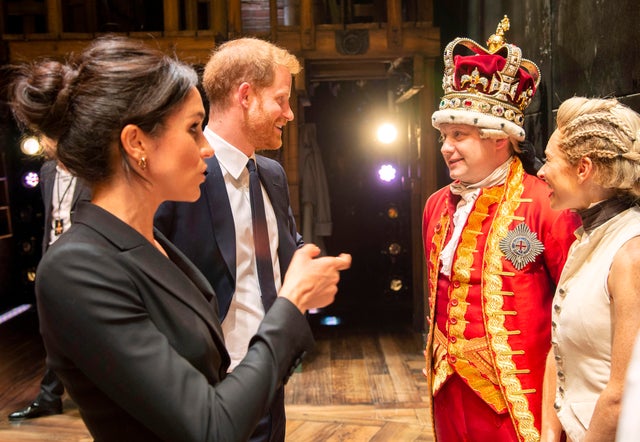 The Duke & Duchess Of Sussex Attend A Gala Performance Of "Hamilton" In Support Of Sentebale