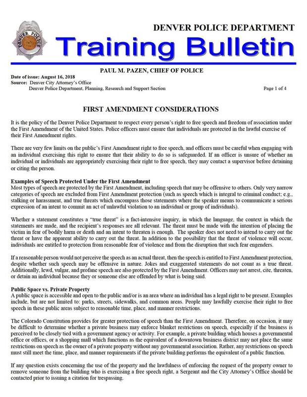 dpd training bulletin 