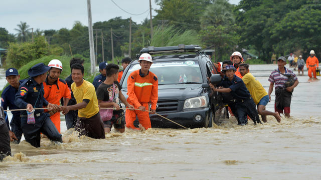 MYANMAR-FLOOD-DAM-DISASTER 