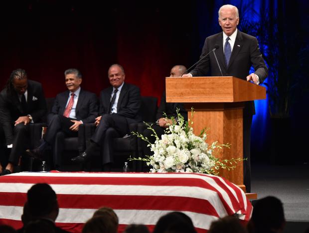 John McCain memorial, Joe Biden 