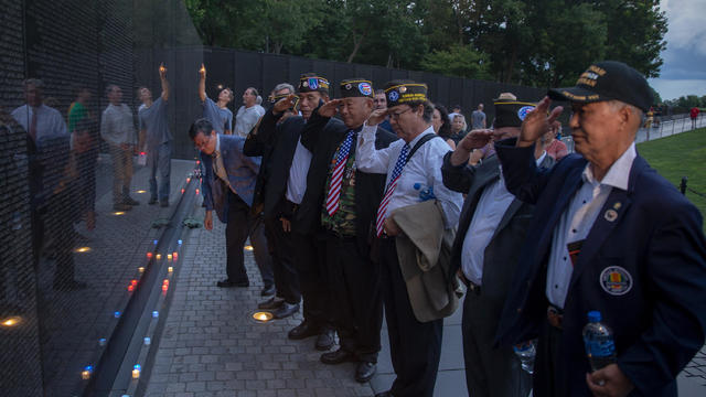 Candlelight Vigil Held For Sen. John McCain (R-AZ) At Vietnam Memorial In D.C. 