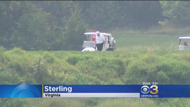Trump Golfing Sterling Virginia 