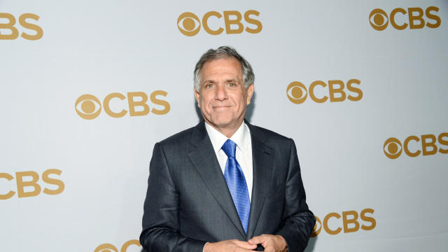 Moonves speaks during the Milken Institute Global Conference in Beverly Hills 