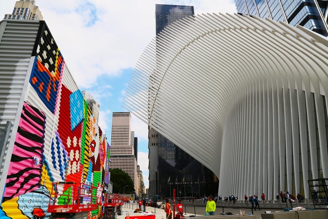 Graffiti rises at the World Trade Center site