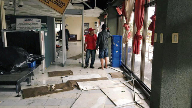 Tuguegarao Airport is damaged due to Typhoon Mangkhut 