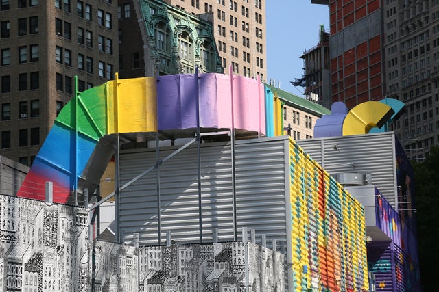 Graffiti rises at the World Trade Center site