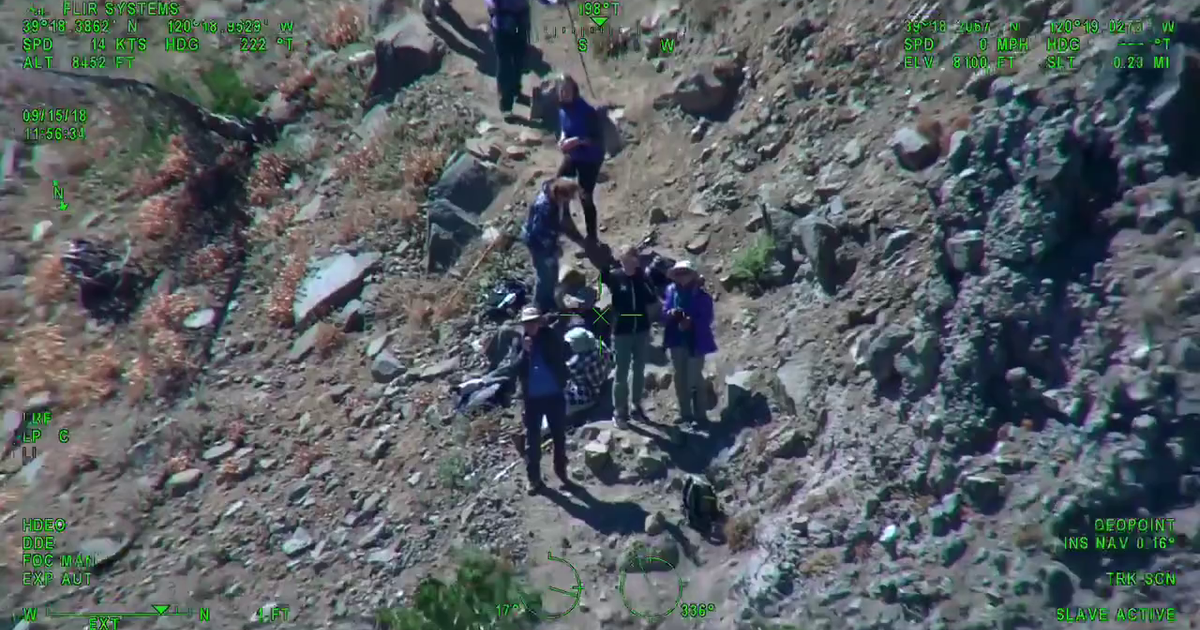 Watch 70 Year Old Hiker Air Rescued From Pacific Crest Trail Cbs Sacramento