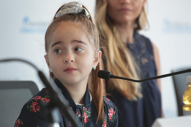 11-Year-Old Heart Transplant Receipt Sofia Sanchez Speaks To Reporters At Lurie Children's Hospital In Chicago 