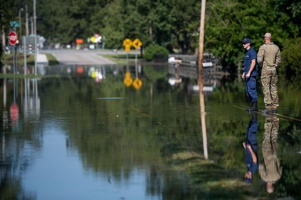 Flood Waters From Hurricane Florence Begin To Flood Parts Of South Carolina 