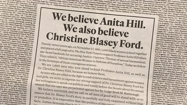 Blasey Ford New York Times Ad 