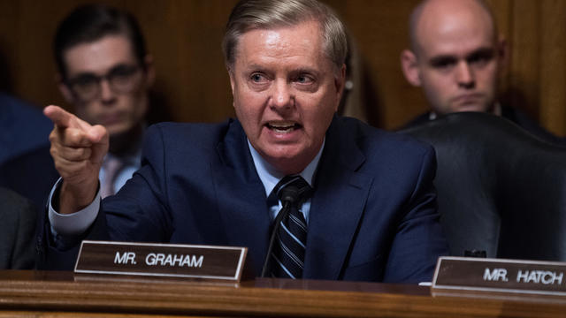 Sen. Lindsey Graham, R-S.C., defends Judge Brett Kavanaugh during the Senate Judiciary Committee hearing on his nomination be an associate justice of the Supreme Court of the United States 