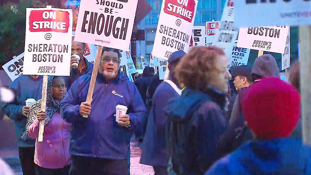 marriott sheraton workers strike 