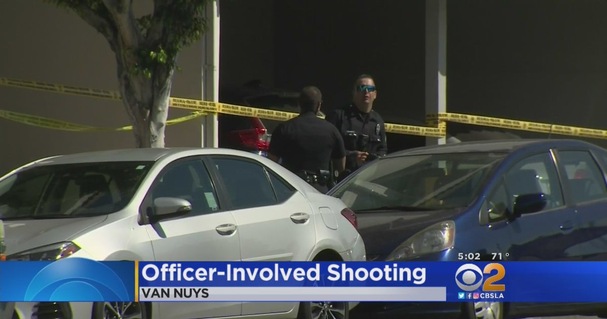 1 Wounded In Officer-Involved Shooting On Sherman Way In Van Nuys - CBS ...
