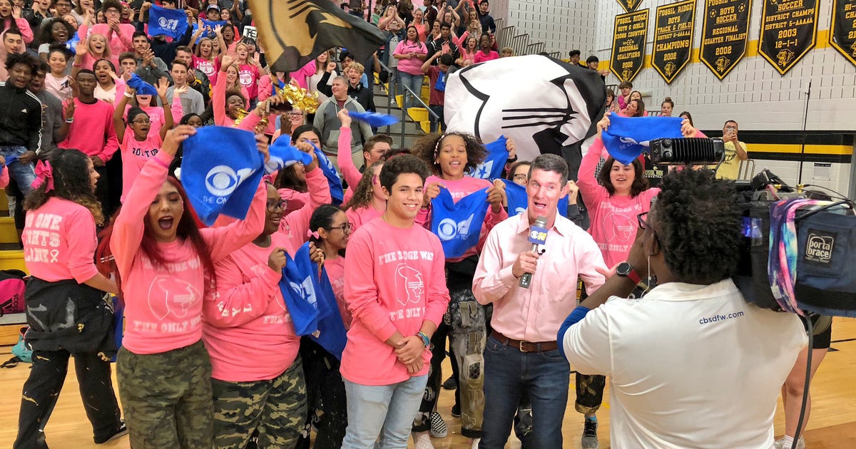 CBS 11 Pep Rally Fossil Ridge High School