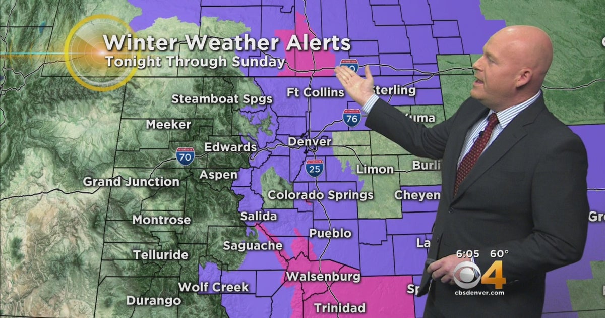 Sunday To Feature Arctic Cold, Snow - CBS Colorado