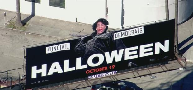 WeHo 'Halloween' Billboard Altered To Take Shot At Maxine Waters 
