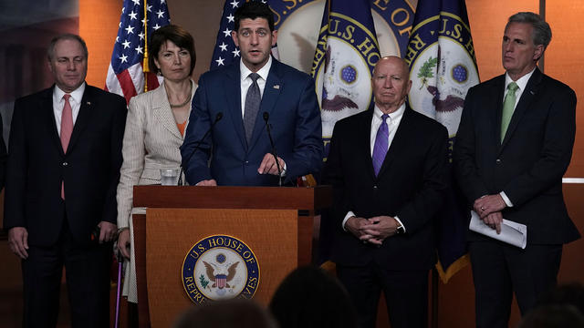 House Speaker Paul Ryan And GOP Leadership Hold News Conference On Capitol Hill 