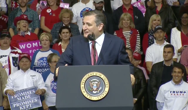 President Trump Says Sen. Cruz Is Really Good Friend Of Mine At