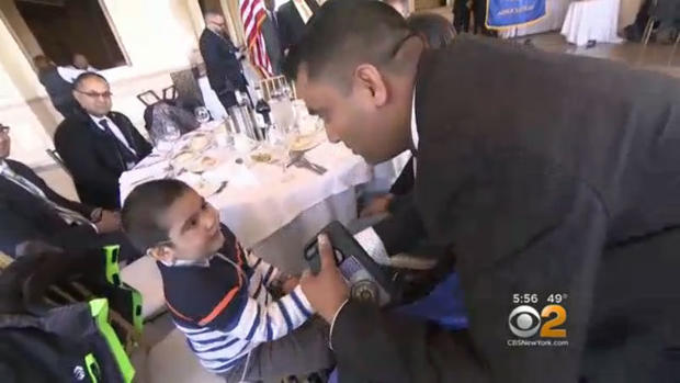 NYPD Sgt. and little boy 