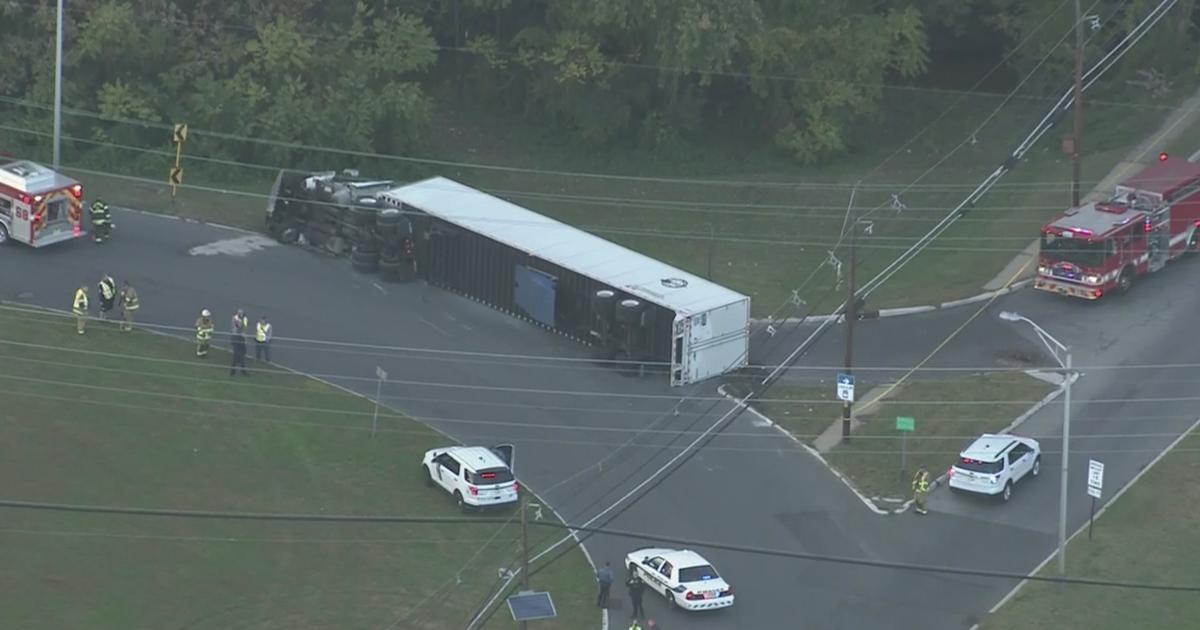 Tractor-Trailer Carrying 40,000 Pounds Of Books Overturns, Snarls ...