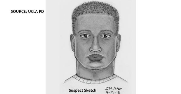 Sketch of man suspected of touching himself in front of women near the UCLA campus. (SOURCE: UCLA Police Dept.) 