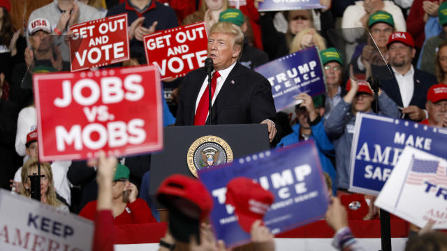 President Trump Holds Rally In Indianapolis Ahead Of The Midterm Elections 