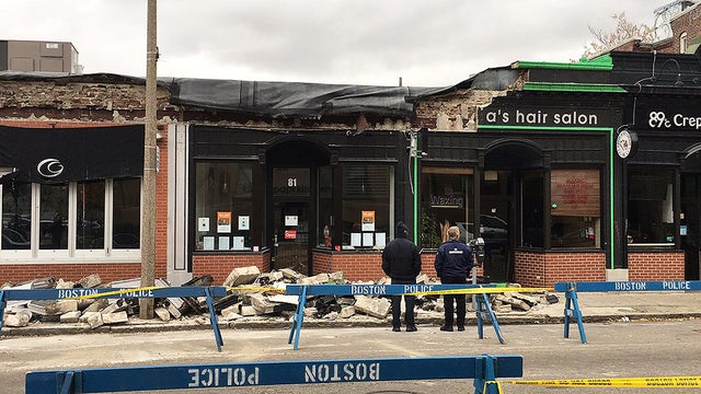allston facade collapse harvard avenue 