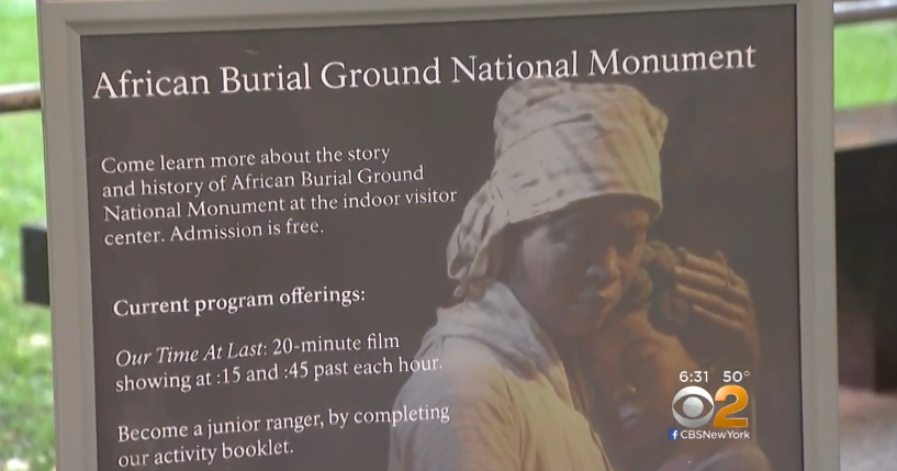 Racial Slur Written In Graffiti On African Burial Ground National Monument In New York City 