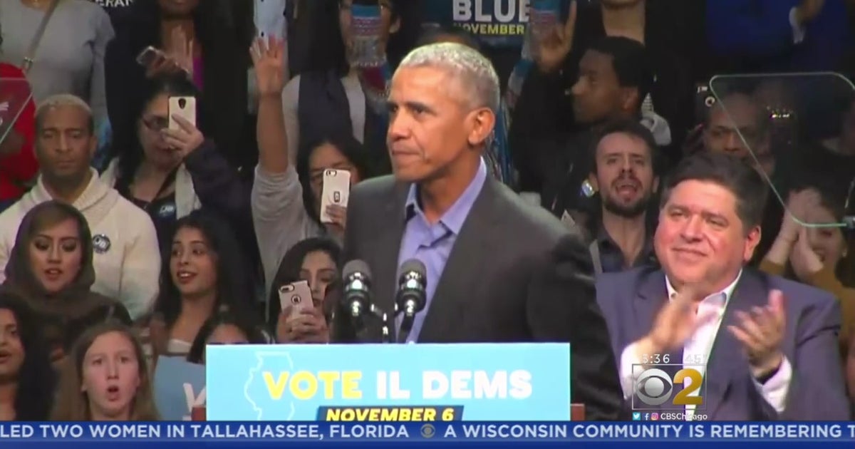 Obama In Chicago To Push For Pritzker, Donnelly in Indiana - CBS Chicago