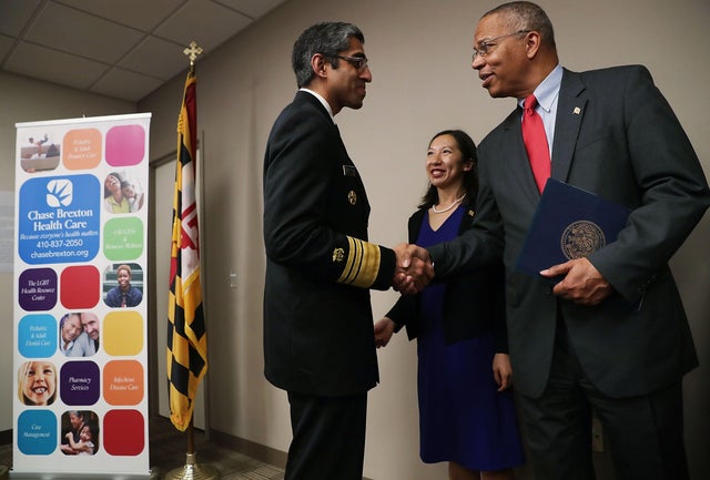 U.S. Surgeon General Vivek Murthy Addresses Opioid Epidemic At Baltimore Health Clinic