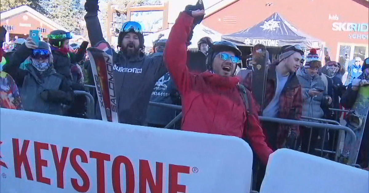 Skiers, Boarders Celebrate Early Snow At Keystone Opening Day CBS